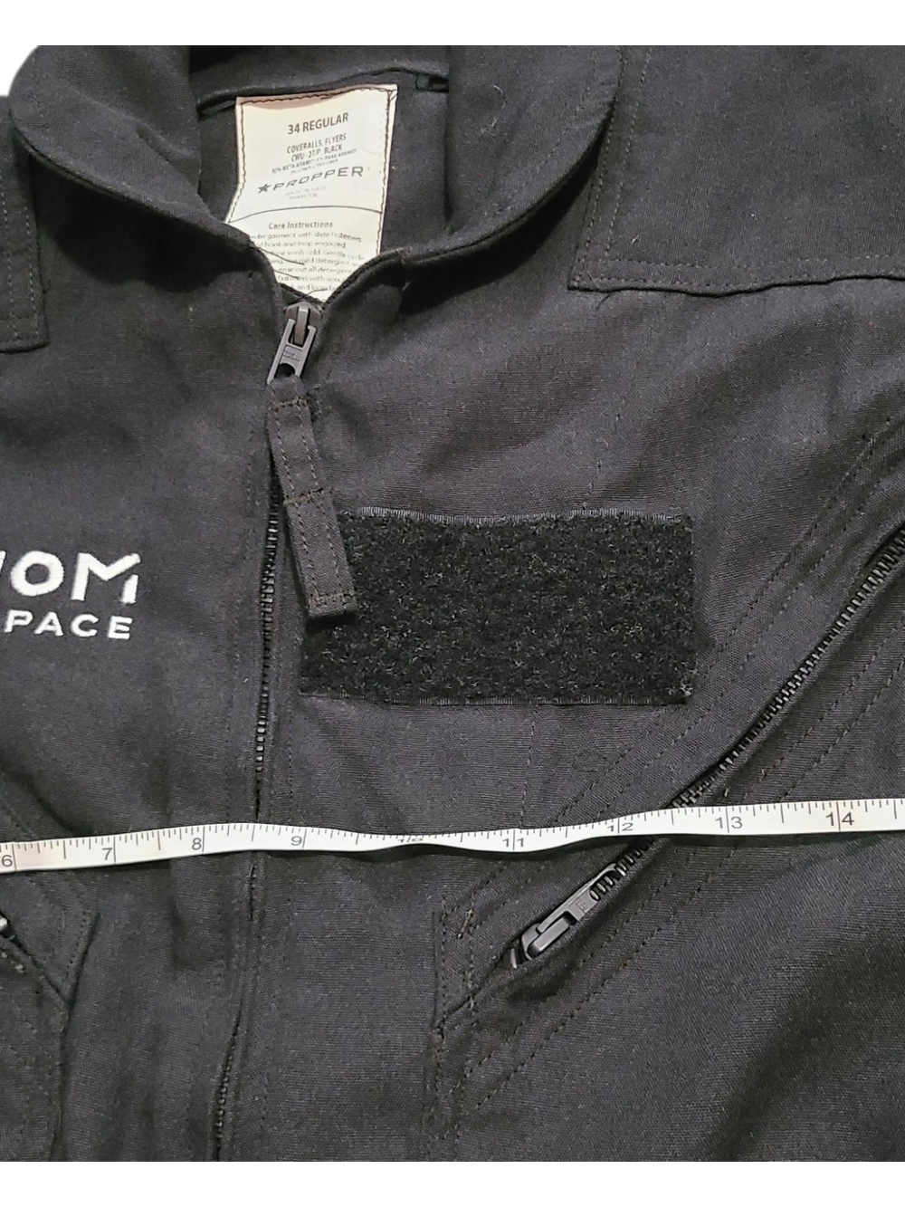 Propper Black Flight Jumpsuit Costume - Picture 4 of 8